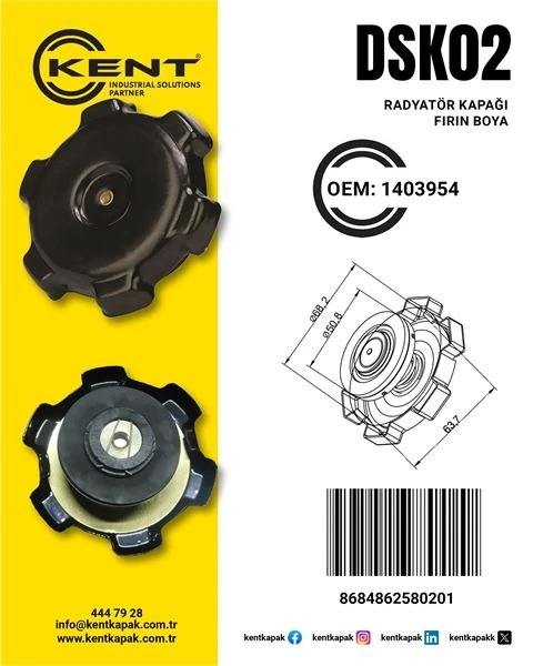 SCANİA RADYATÖR KAPAĞI 1318911