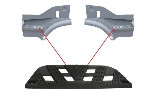 MP4 ACTROS BASAMAKLI ÇAMURLUK PLASTİĞİ ÜST 3. BASAMAK (SAĞ VE SOL UYUMLU) 9606663028