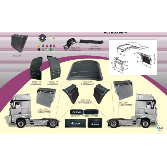 AROCS  - AXOR - ATEGO - ACTROS - ANTOS  ÇEKİCİ ÇAMURLUK VE EKİPMANLARI