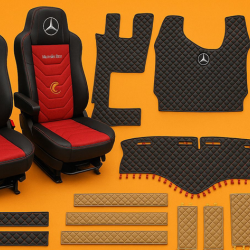 KOLTUK KILIFI PETLİ DERİ KILIFI+DERİ CAMÖNÜ+DERİ HALI+KOLÇAK+GÜNEŞLİK SETİ