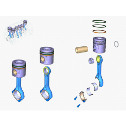 FORD OTOSAN (ORİJİNAL).6C46 6200 CA-PİSTON KOL ORİJİNAL FORD CARGO
