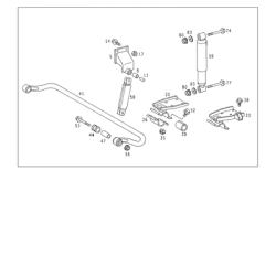 MERCEDES-BENZ (ORİJİNAL).A6843204011-VİRAJ DEMİR U KOL ORİJİNAL MERCEDES (MB 800)