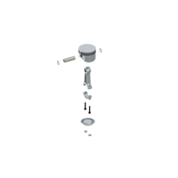 WABCO.4111519262-KOMPRESÖR PİSTON (SEKMANLI)+PİSTON KOL (Ø85,00 MM) MERCEDES-MAN
