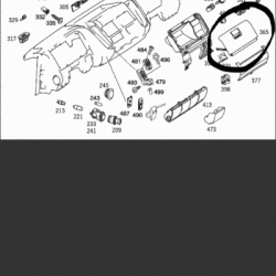 MERCEDES-BENZ (ORİJİNAL).A9736800098-TORPİDO KAPAĞI SAĞ AXOR E.M. ORİJİNAL MERCEDES (5C38)